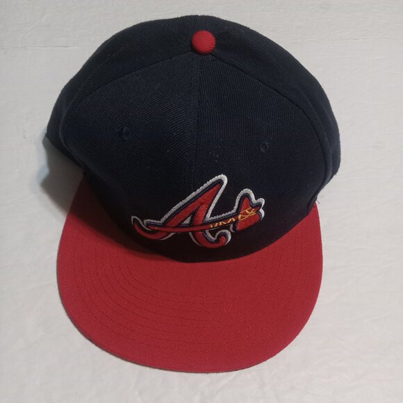 New Era 59Fifty Atlanta Braves Cool Base On Field Players Fitted Hat/Cap 7 1/2 - Picture 2 of 8